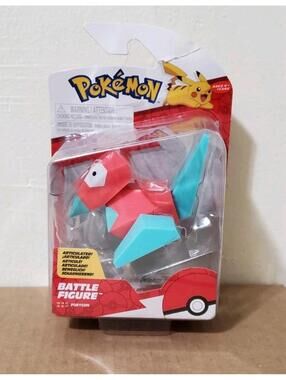 Pokemon Porygon Battle Figure 2-3” Articulated Jazwares New Seal 191726424581